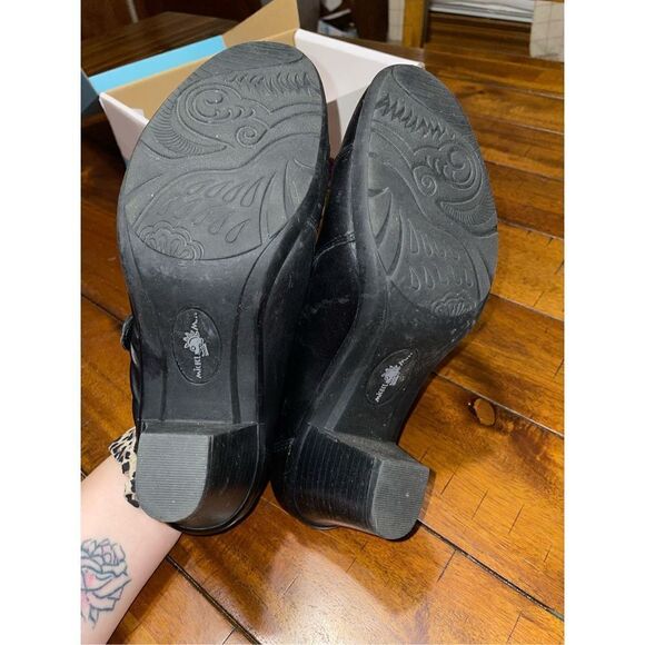 Michel M Mary Port 2 Black Women’s Heel Booties Size 8 - Picture 5 of 6